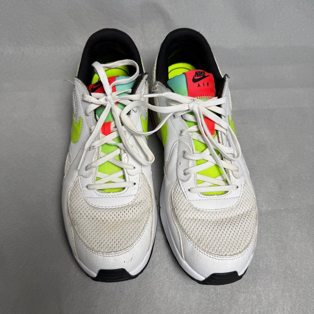 Nike Air Max Excee Mens White Neon Lime Teal CD4165-104 Sneakers